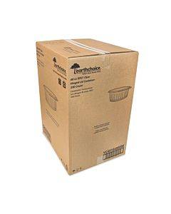 Earthchoice Recycled Pet Hinged Container, 48 Oz, 8.88 X 7.25 X 2.94, Clear, 190/carton