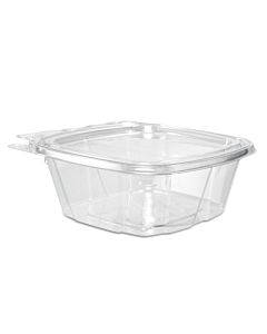 Clearpac Safeseal Tamper-resistant/evident Containers, Flat Lid, 12 Oz, 4.9 X 2 X 5.5, Clear, Plastic, 100/bag, 2 Bags/carton