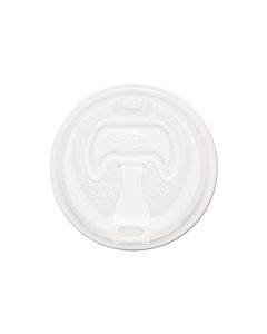 Optima Reclosable Lid, Fits 12 Oz To 24 Oz Foam Cups, White, 100/pack