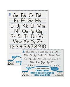 Chart Tablets, Presentation Format (1.5" Rule), 24 X 32, White, 25 Sheets