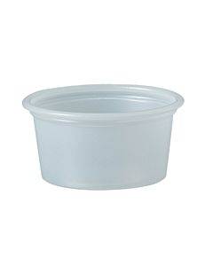 Polystyrene Portion Cups, 3/4 Oz, Translucent, 2500/carton