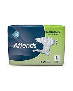 Attends Dermadry Complete Briefs Large 44" - 58" Part No. Ddc30 (24/package)