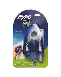 White Board Care Dry Erase Precision Eraser With Replaceable Pad, Eight Peel-off Layers, 7.6" X 3.4" X 3.6"