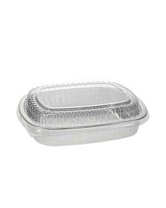 Classic Carry-out Container, 46 Oz, 9.75 X 7.75 X 1.75, Silver, Aluminum, 50/carton
