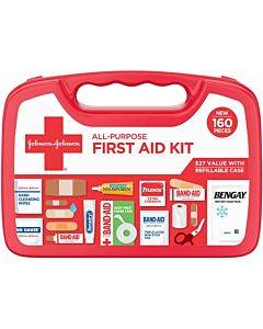 Johnson & Johnson All Purpose Compact 160-piece First Aid Kit