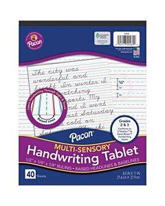 Pacon Multi-sensory Ruled Handwriting Tablet