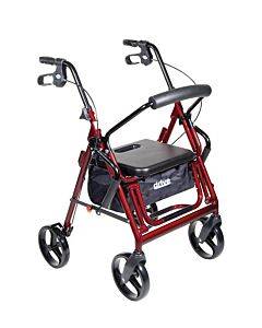 Duet Rollator/transport Chair Burgundy, 26" X 25-1/2" X 37" , 8" Casters Part No. 795bu (1/ea)