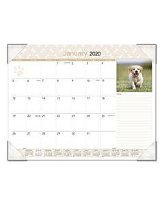 At-a-glance Puppies Monthly Desk Pad