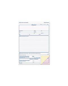 Contractor Proposal Form, Three-part Carbonless, 8.5 X 11.44, 50 Forms Total
