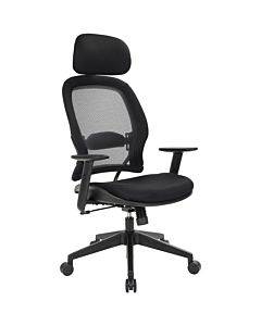 Office Star Professional Air Grid Chair With Adjustable Headrest