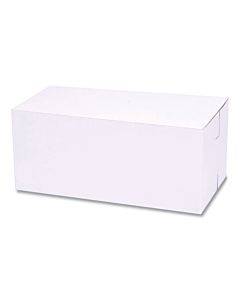 White One-piece Non-window Bakery Boxes, 9 X 5 X 4, White, Paper, 250/bundle