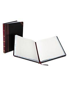 Extra-durable Bound Book, Single-page 5-column Accounting, Black/maroon/gold Cover, 10.13 X 7.78 Sheets, 150 Sheets/book