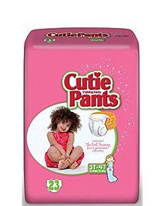 Cuties Refastenable Training Pants For Girls 3t-4t, Up To 32-40 Lbs. Part No. Cr8008 (23/package)
