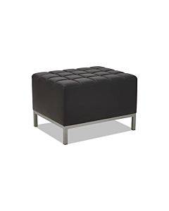 Alera Qub Series Ottoman, 26.38w X 21.5d X 17.5h, Black