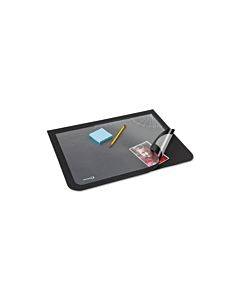 Lift-top Pad Desktop Organizer, With Clear Overlay, 22 X 17, Black