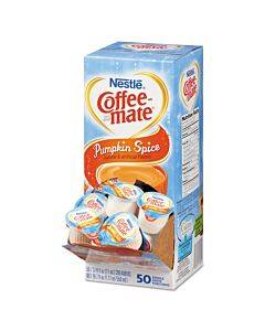 Liquid Coffee Creamer, Pumpkin Spice, 0.38 Oz Mini Cups, 50/box