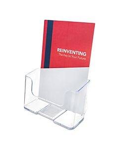 Docuholder For Countertop/wall-mount, Booklet Size, 6.5w X 3.75d X 7.75h, Clear