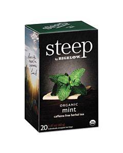 Steep Tea, Mint, 1.41 Oz Tea Bag, 20/box