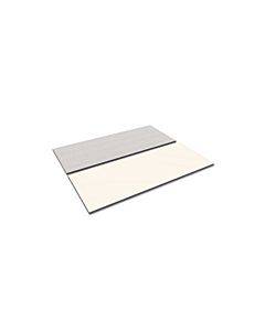 Reversible Laminate Table Top, Rectangular, 71.5w X 29.5d, White/gray