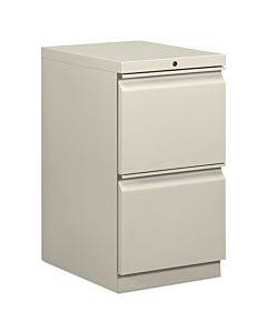 Mobile Pedestals, Left Or Right, 2 Legal/letter-size File Drawers, Light Gray, 15" X 20" X 28"
