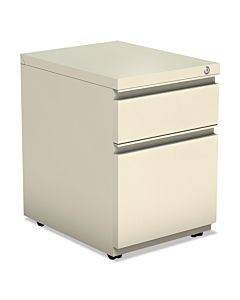 File Pedestal With Full-length Pull, Left Or Right, 2-drawers: Box/file, Legal/letter, Putty, 14.96" X 19.29" X 21.65"