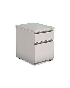 File Pedestal With Full-length Pull, Left Or Right, 2-drawers: Box/file, Legal/letter, Light Gray, 14.96" X 19.29" X 21.65"