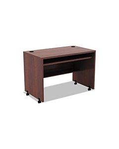 Alera Valencia Series Mobile Workstation Desk, 41.38" X 23.63" X 30", Medium Cherry