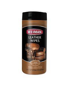 Leather Wipes, 7 X 8, 30/canister