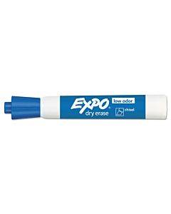 Low-odor Dry-erase Marker, Broad Chisel Tip, Blue, Dozen