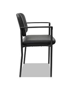 Alera Sorrento Series Ultra-cushioned Stacking Guest Chair, 25.59" X 24.01" X 33.85", Black, 2/carton