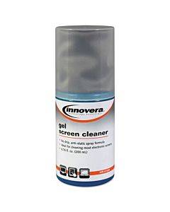 Anti-static Gel Screen Cleaner, With Gray Microfiber Cloth, 4 Oz Spray Bottle