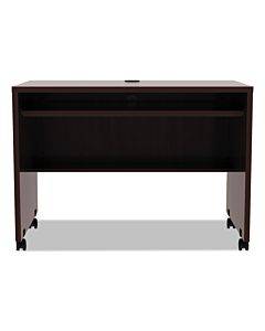 Alera Valencia Series Mobile Workstation Desk, 41.38" X 23.63" X 30", Mahogany