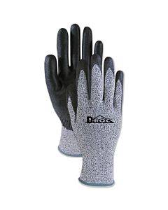 Palm Coated Cut-resistant Hppe Glove, Salt And Pepper/black, Size 10 (x-large), Dozen