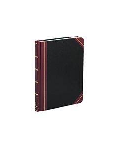 Extra-durable Bound Book, Single-page Record-rule Format, Black/maroon/gold Cover, 10.13 X 7.78 Sheets, 300 Sheets/book