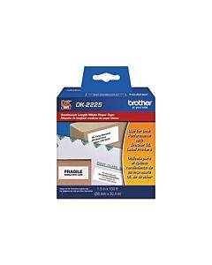 Continuous Paper Label Tape, 1.5" X 100 Ft, Black/white