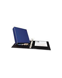 Economy Non-view Binder With Round Rings, 3 Rings, 2" Capacity, 11 X 8.5, Blue, (3500)