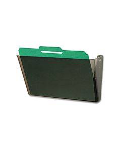 Docupocket Stackable Wall Pocket, Letter Size, 13" X 4", Smoke