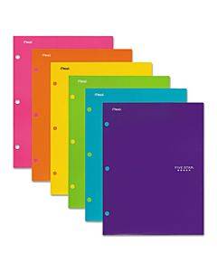 Four-pocket Portfolio, 11 X 8.5, Assorted Colors, Trend Design, 6/pack