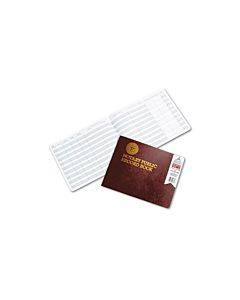 Notary Public Record, Burgundy Cover, 60 Pages, 8 1/2 X 10 1/2