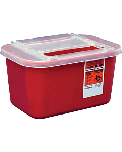 Devon Sharps Container With Clear Lid 1 Gallon Part No. 31143699 (32/case)