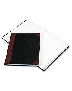 Extra-durable Bound Book, Single-page Record-rule Format, Black/maroon/gold Cover, 11.94 X 9.78 Sheets, 300 Sheets/book