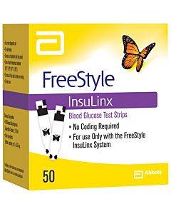 Freestyle Insulinx Blood Glucose Test Strip (50 Count) Part No. 71231-70 (50/box)