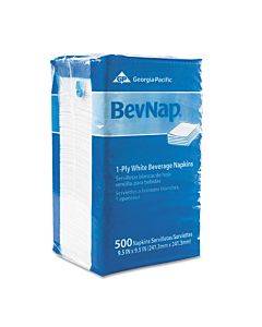 Beverage Napkins, Single-ply, 9 1/2 X 9 1/2, White, 4000/carton