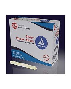 Dynarex  Adhesive Bandages Sterile Butterfly 1/2 X2-3/4  Bx/100 Part No.3616