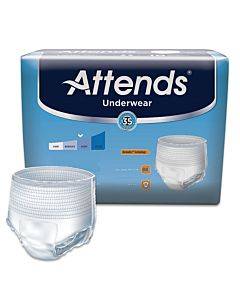 Attends Adult Pull-On Extra Absorbency Protective Underwear Medium 34" - 44" (20/Package)