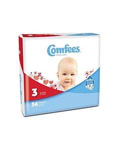 Comfees Baby Diapers - Size 3 Part No. Cmf-3 (36/package)