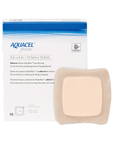 Aquacel Gelling Adhesive Foam Dressing 5" X 5" Part No. 420619 (10/box)