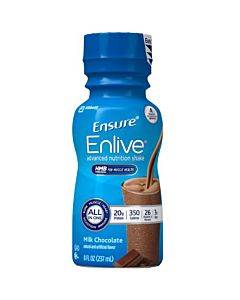 Ensure Enlive Advanced Therapeutic Shake Chocolate, 8 Oz. Bottle, Institutional (24/Case)