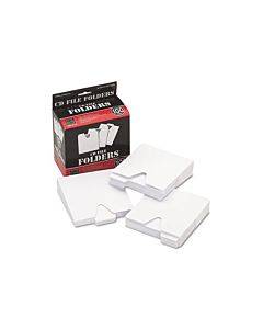 Cd File Folders, 1 Disc Capacity, White, 100/pack