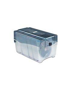 Cd/dvd Storage Case, Holds 150 Discs, Clear/smoke